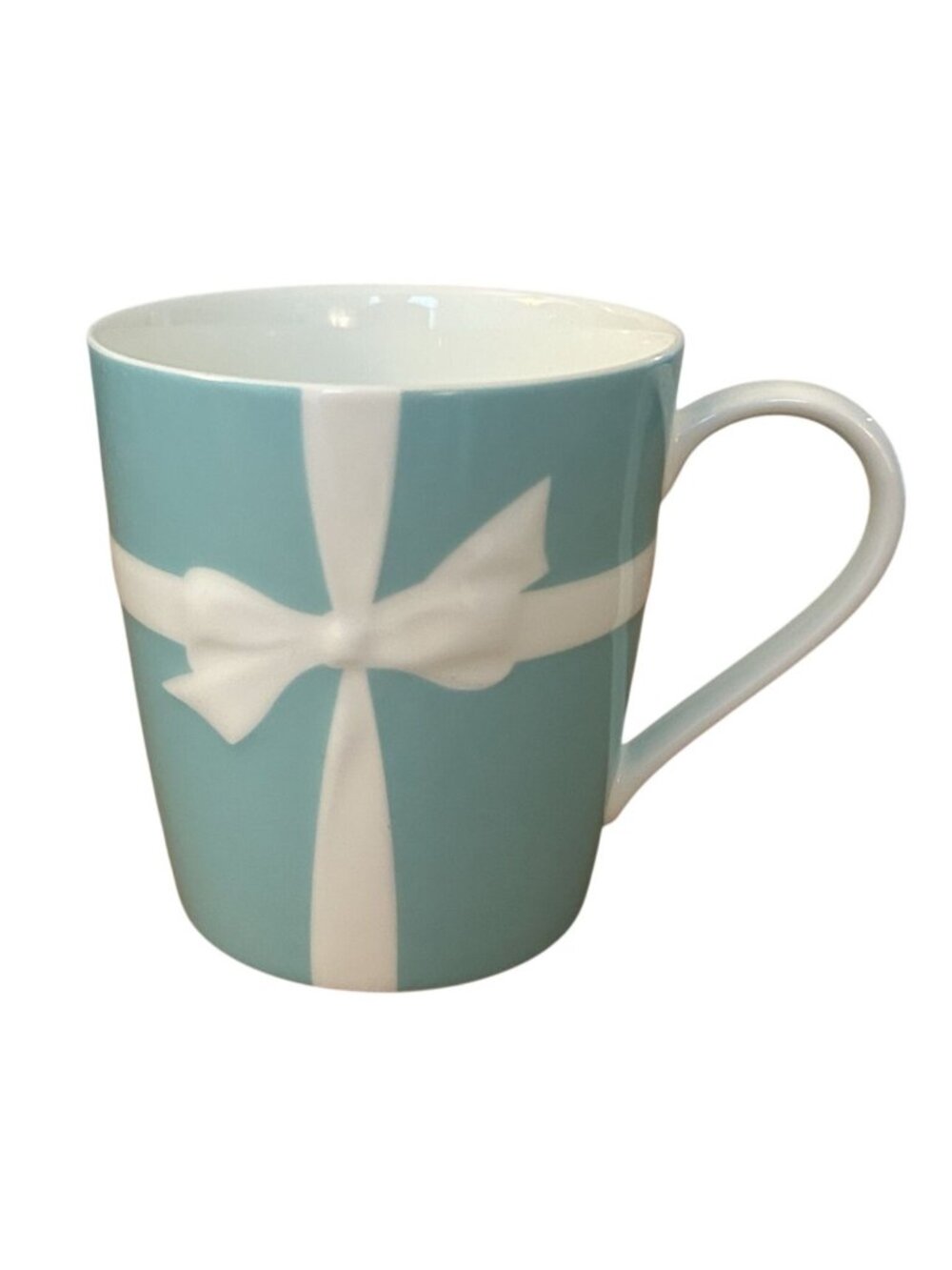 Tiffany & Co. Blue Box Mug With Closed  Bow Ribbon Design Bone China Japan